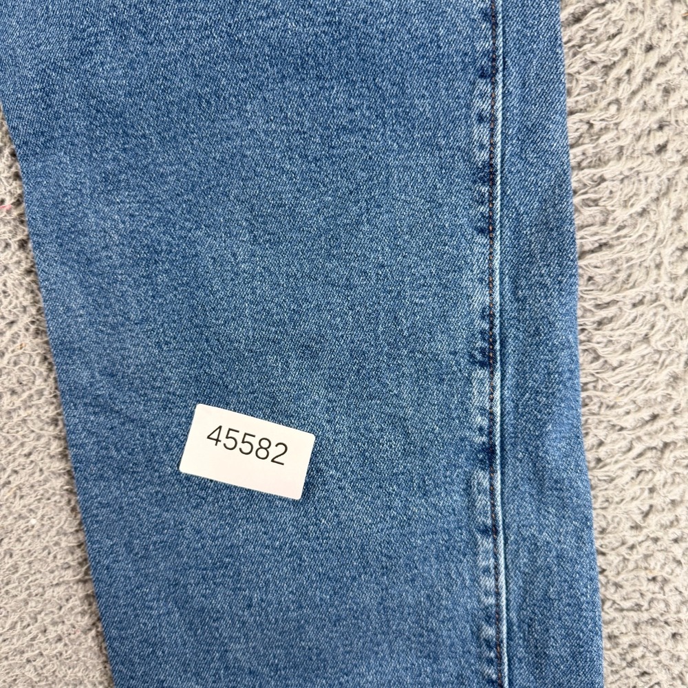 Hollister Jeans Womens 12 Blue Cotton Denim Straight Leg Low-Rise Relaxed Faded - Picture 11 of 11